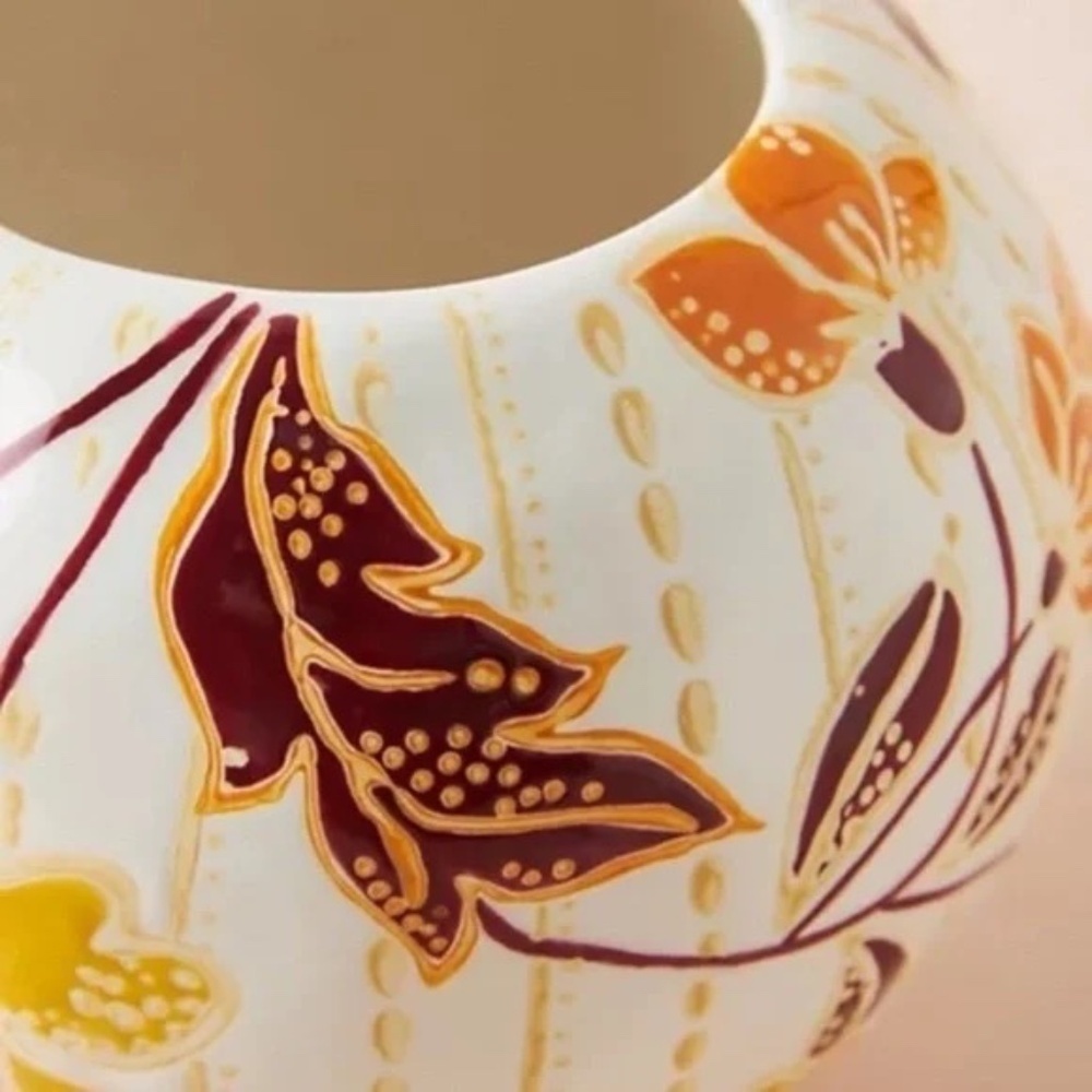 NWT Anthropologie Zara Floral Vase - Picture 2 of 3